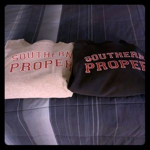Two southern proper sweatshirts